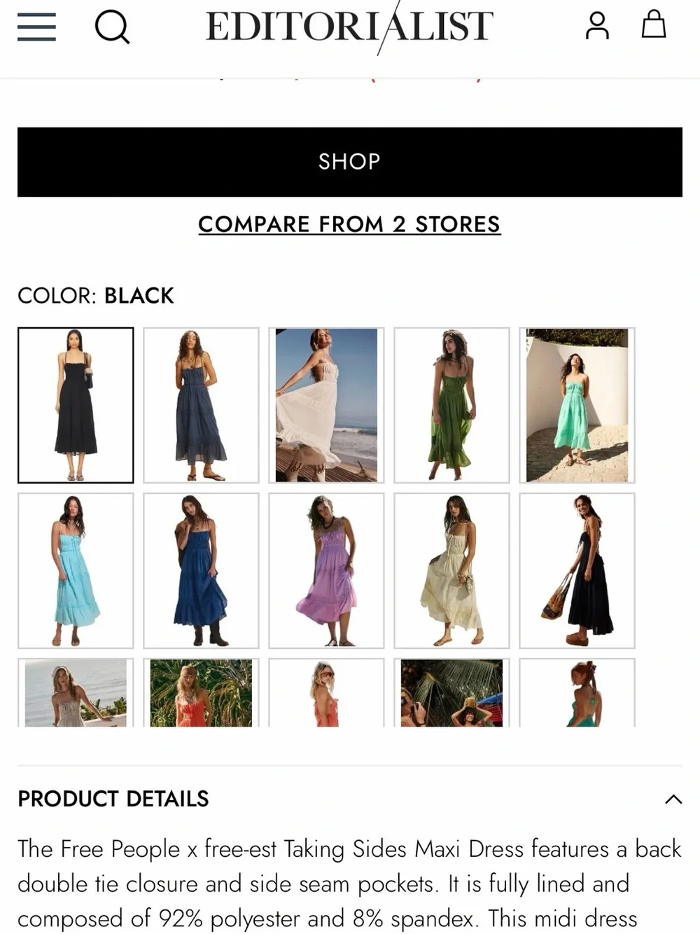 Free People Sage Green Strapless Tiered Maxi Dress - Picture 7 of 7